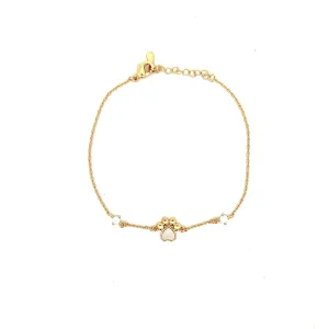 PULSEIRA PATINHA PET FOLHEADO 17cm + 3cm Ext