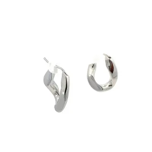 BRINCO ARGOLA OVAL RODIO 21mm