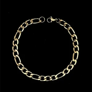 PULSEIRA GRUMET 3X1 INOX GOLD 22cm/6mm