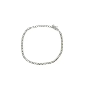 PULSEIRA BOLINHAS 3mm INOX 16cm + 4cm Ext