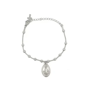 PULSEIRA BOLINHAS NSRA DAS GRAÇAS INOX 16cm + 5cm Ext