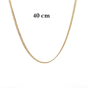 CORRENTE GRUMET FOLHEAOD 40cm + 5cm Ext/2mm