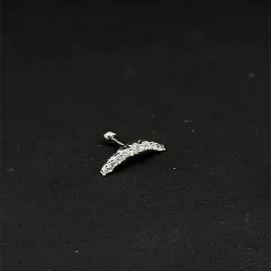 PIERCING MICRO BELL CRAVEJADO DE PRATA