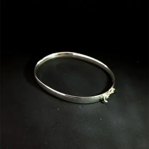 PULSEIRA ALGEMA DE PRATA MEIA CANA 52mm/6mm