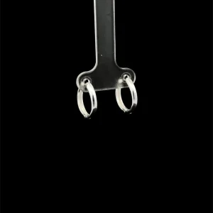 BRINCO ARGOLA CLICK LISA DE PRATA 15mm