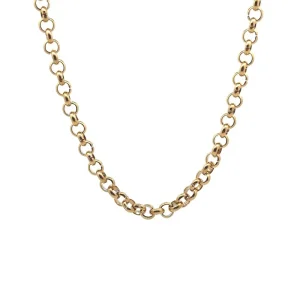 CORRENTE ELO PORTUGUES INOX GOLD 60cm