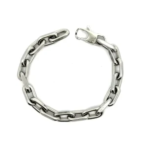 PULSEIRA ELO OVAL INOX 21cm/8mm
