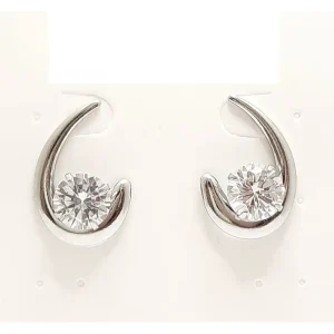 BRINCO ARCO CURVA C/ ZIRCONIA INOX 20mm