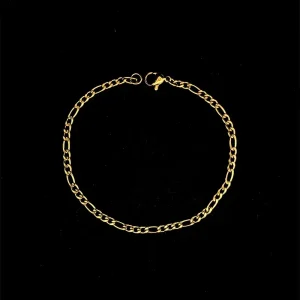 PULSEIRA GRUMET 3X1 INOX GOLD 20cm/3mm