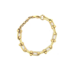 PULSEIRA ELO INOX GOLD 17cm + 3cm Ext