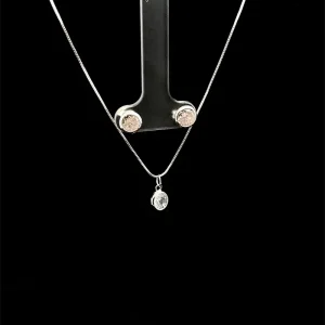 CONJUNTO PONTO DE LUZ DE PRATA 45cm/6mm
