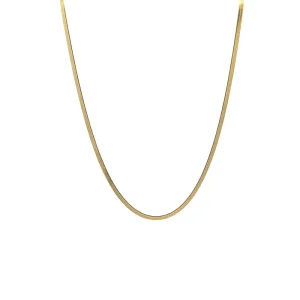CORRENTE FITA LAMINADA INOX GOLD 45cm/2mm