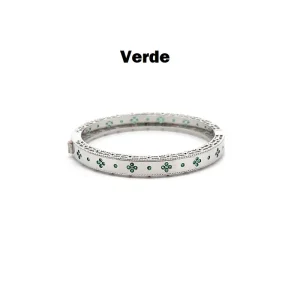PULSEIRA BRACELETE TREVO DE RODIO
