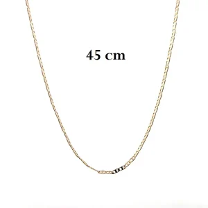 CORRENTE PIASTRINI FOLHEADO 45cm/2mm