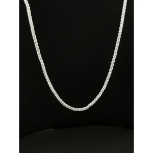 GARGANTILHA CHOKER RIVIERA DE PRATA 35cm + 5cm Ext