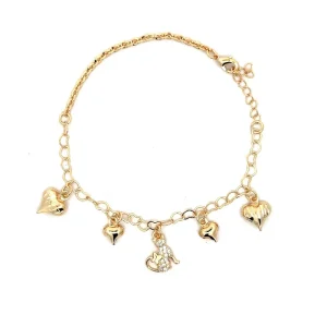 PULSEIRA PET E CORACAO FOLHEADO 17cm + 3cm Ext