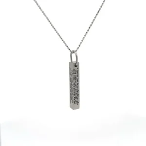 GARGANTILHA PG PAI NOSSO INOX 70cm/40mm