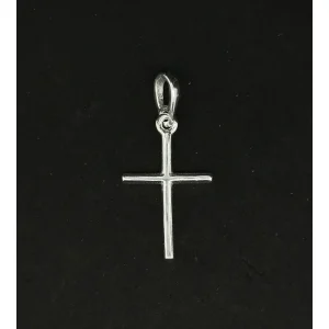 PINGENTE CRUZ DE PRATA 13mm