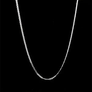 CORRENTE PIASTRINI DE PRATA 60cm/1,3mm
