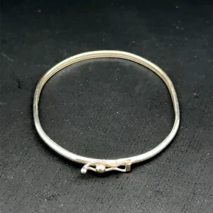 PULSEIRA ALGEMA MEIA CANA DE PRATA INFANTIL