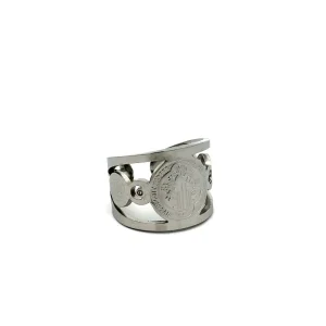 ANEL SÃO BENTO ABERTO MASCULINO INOX