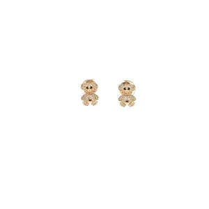BRINCO URSO CRAVEJADO FOLHEADO 8mm
