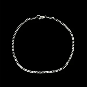 PULSEIRA GRUMET DE PRATA 21cm/2mm