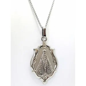 GARGANTILHA NSRA APARECIDA INOX 60cm/45mm
