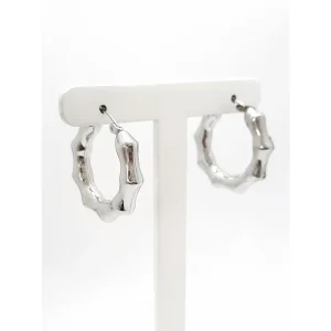 BRINCO ARGOLA ORGANICO INOX 28mm