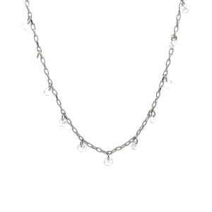 GARGANTILHA CRISTAIS CHOKER 35cm + 8cm Ext