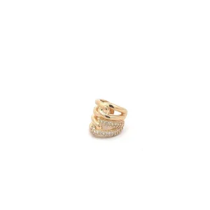 PIERCING FAKE CRAVEJADO FOLHEADO 16mm