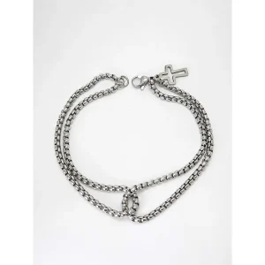 PULSEIRA VENEZIANA BOX DUPLA C/ CRUZ INOX 21cm