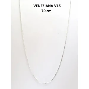 CORRENTE VENEZIANA DE PRATA 70cm