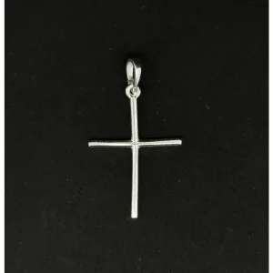 PINGENTE CRUZ DE PRATA 20mm
