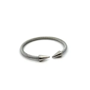 PULSEIRA BRACELETE TORCIDO ABERTO INOX