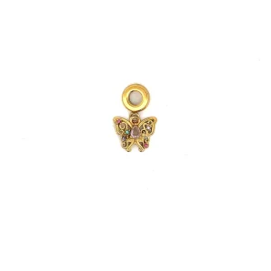 BERLOQUE BORBOLETA INOX GOLD