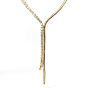 GARGANTILHA MEIA LACRAIA/RIVIERA FOLHEADO 48cm + 10cm Ext