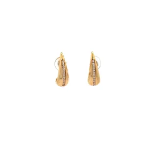 BRINCO GANCHO C/ ZIRCONIAS FOLHEADO 20mm