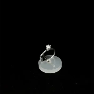 ANEL SOLITARIO DE PRATA 4mm