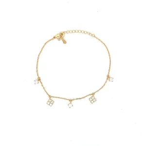 PULSEIRA PGS CRAVEJADO FOLHEADO 17cm + 3cm Ext