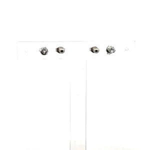 DUO DE BRINCOS BOLINHA/P DE LUZ INOX 3mm