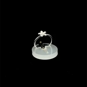 ANEL FLOR CRAVEJADA FALANGE DE PRATA