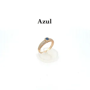 ANEL CRAVEJADO CRISTAL FOLHEADO