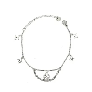PULSEIRA C/ PINGENTES INOX 16cm + 5cm Ext