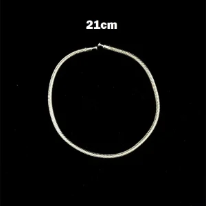 PULSEIRA CHARM DE PRATA SEM FECHO 21cm