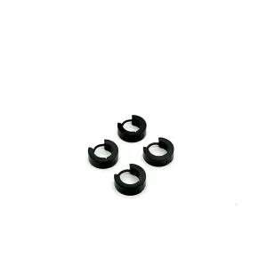 DUO DE BRINCOS ARGOLA CLICK BLACK INOX 11mm