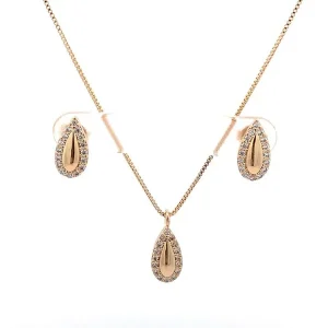 CONJUNTO GOTA FOLHEADO 45cm/6mm