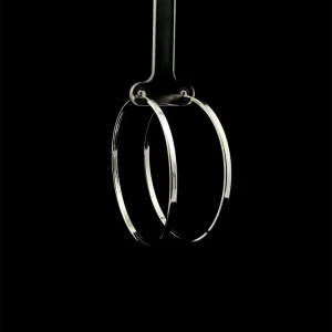 BRINCO ARGOLA FILETADA DE PRATA 50mm