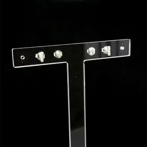 DUO DE BRINCOS PALITO CRAVEJADO DE PRATA 3 e 6mm