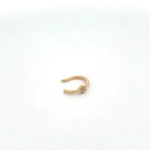 PIERCING FAKE CRAVEJADO FOLHEADO 12mm